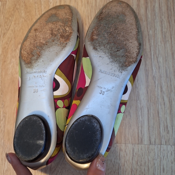 Emilio Pucci Geometric Colorful Patterned Women's flats - Picture 5 of 11
